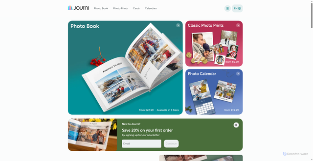Security scan screenshot of https://journiapp.com