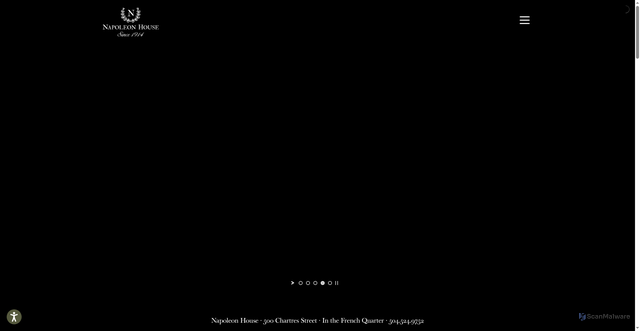 Security scan screenshot of https://www.napoleonhouse.com/