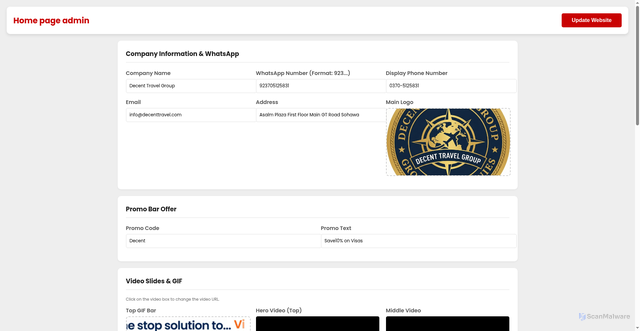 Security scan screenshot of https://homepgadmin-riczfcum6c.edgeone.app/