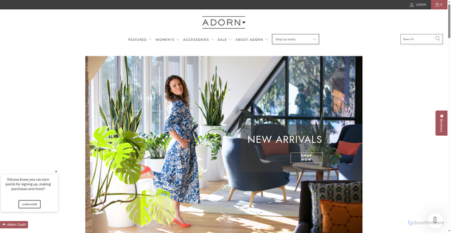 Security scan screenshot of https://shopadorn.com