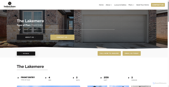 Security scan screenshot of https://southernhomes-update-dev-919222.emwdev.com/planinaction/the-lakemere/