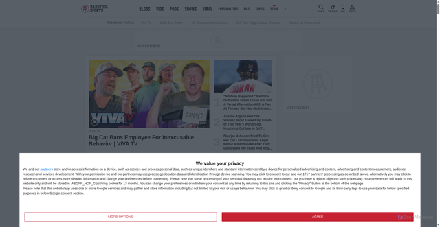 Security scan screenshot of https://www.barstoolsports.com