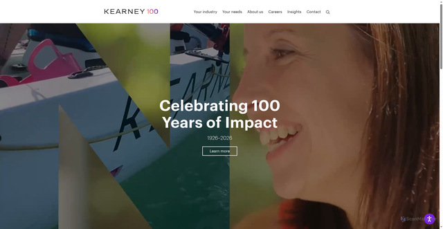 Security scan screenshot of https://www.kearney.com