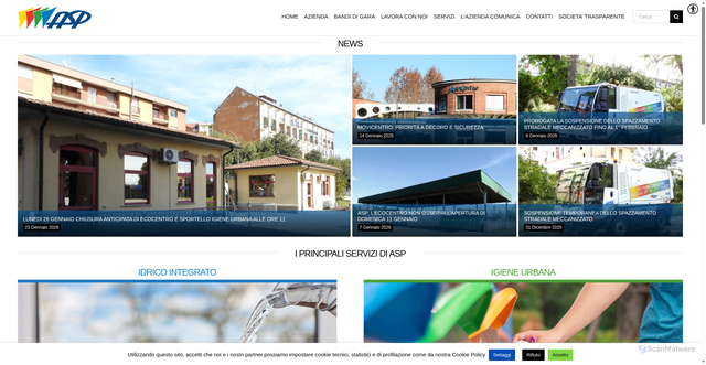 Security scan screenshot of https://asp.asti.it/