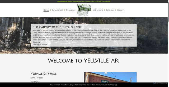 Security scan screenshot of https://www.yellvillear.gov/