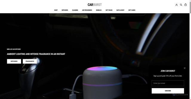 Security scan screenshot of https://car-burst.co.uk