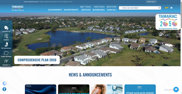 Security scan screenshot of https://tamarac.gov/