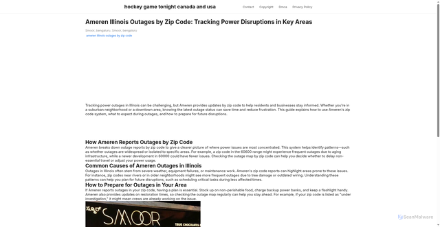 Security scan screenshot of https://pikselfocusspot-dp234mve1d88.edgeone.app/ameren-illinois-outages-by-zip-code.html