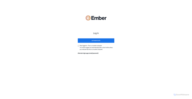 Security scan screenshot of https://ember.harvestgroup.com