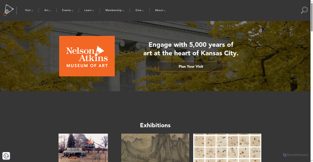 Security scan screenshot of https://nelson-atkins.org