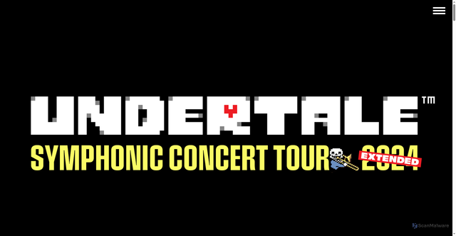 Security scan screenshot of https://columbia.jp/undertale2024/