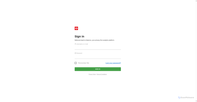 Security scan screenshot of https://iso.matomo.cloud