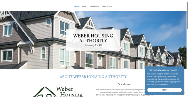 Security scan screenshot of https://weberhousingauthority.gov/