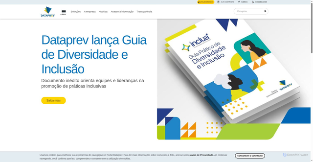 Security scan screenshot of https://portal.dataprev.gov.br/