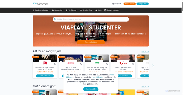 Security scan screenshot of https://mecenat.com/
