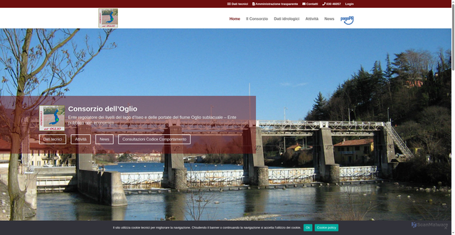 Security scan screenshot of https://oglioconsorzio.it/