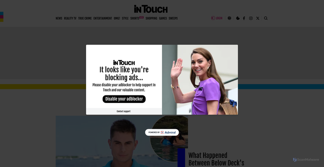 Security scan screenshot of https://www.intouchweekly.com/tags/bravo-13842/