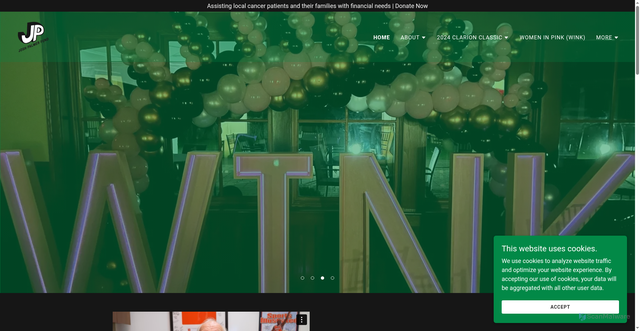 Security scan screenshot of https://joshpalmerfund.org/