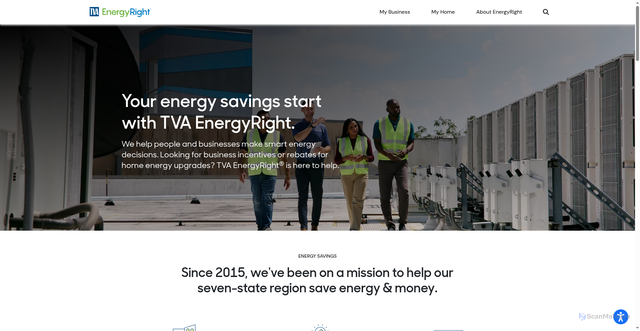 Security scan screenshot of https://energyright.com
