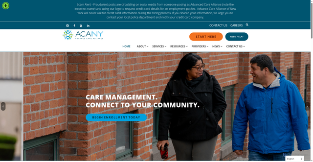 Security scan screenshot of https://acany.org