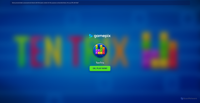 Security scan screenshot of https://games.builds.gamepix.com