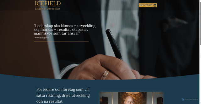 Security scan screenshot of https://icefield.se