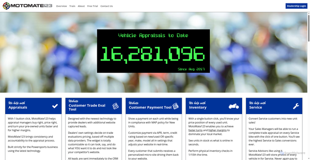 Security scan screenshot of https://motomate123.com