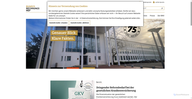 Security scan screenshot of https://www.bundesrechnungshof.de/DE/0_home/home_node.html
