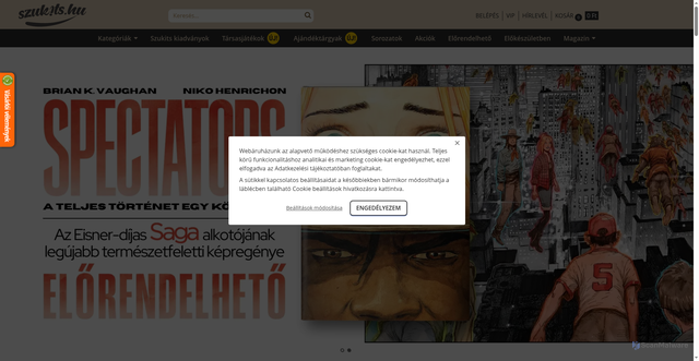 Security scan screenshot of https://szukits.hu