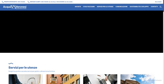 Security scan screenshot of https://acqueveronesi.it/