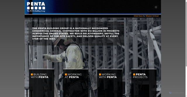 Security scan screenshot of https://pentabldggroup.com