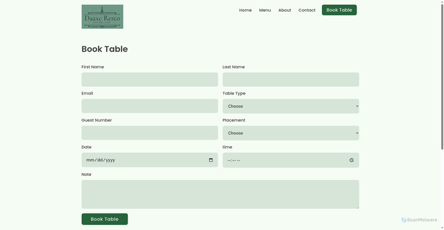 Security scan screenshot of https://nov2922.pages.dev/booking.html
