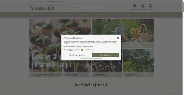 Security scan screenshot of https://www.saemereien.ch