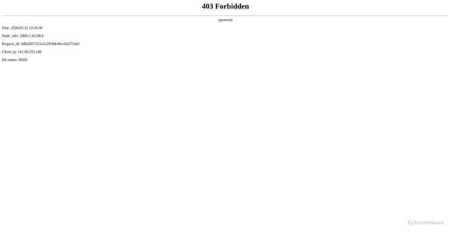 Security scan screenshot of https://v26-hsv2-cold.douyinvod.com