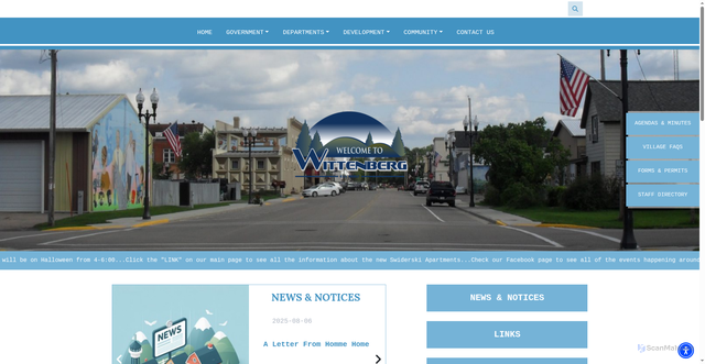 Security scan screenshot of https://villageofwittenberg.com/