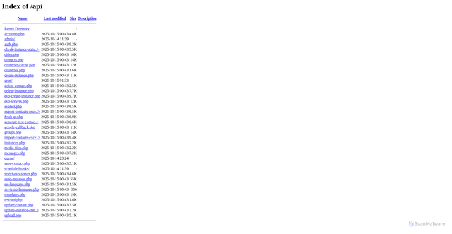 Security scan screenshot of https://whatpass.net/api/