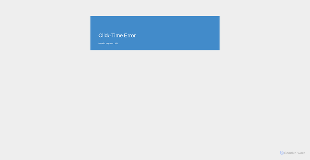 Security scan screenshot of https://clicktime.cloud.postoffice.net