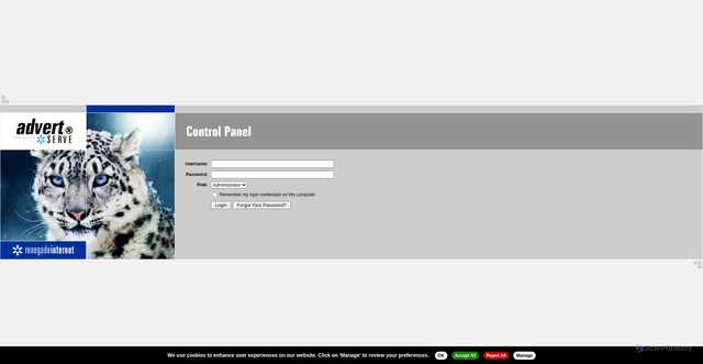 Security scan screenshot of https://rcni.advertserve.com