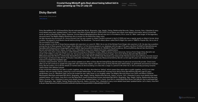 Security scan screenshot of https://roommateratinghugo-xa285gtyfr.edgeone.app/23813-dicky-barrett.html