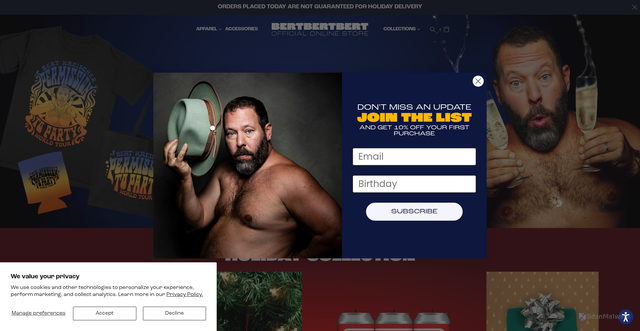 Security scan screenshot of https://store.bertbertbert.com/?srsltid=AfmBOoqoO64NMbpJc4oPCuxkkXGJjCQ_G3gkEf80MiQ4eIaD4wnIKxXW