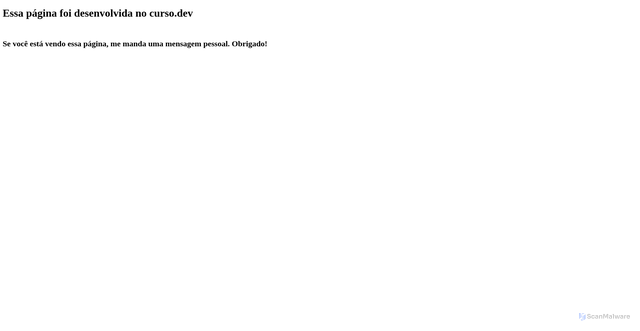 Security scan screenshot of http://dev-educacao.com.br/