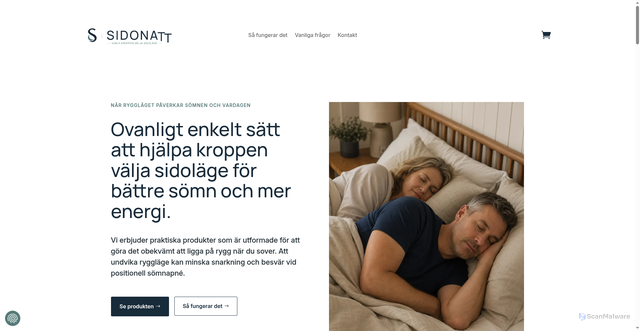 Security scan screenshot of https://sidonatt.se