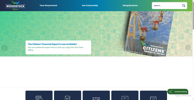 Security scan screenshot of https://woodstockva.gov/
