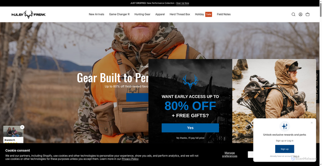 Security scan screenshot of https://muleyfreak.com