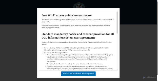 Security scan screenshot of https://eapp.nbis.mil/