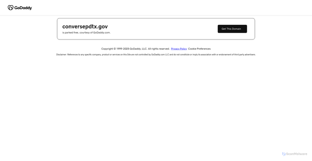 Security scan screenshot of https://conversepdtx.gov/