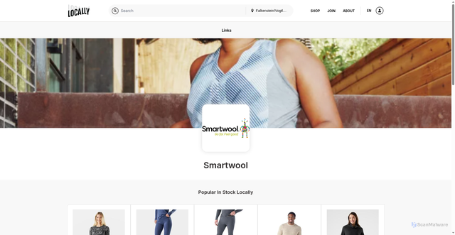Security scan screenshot of https://smartwool.locally.com