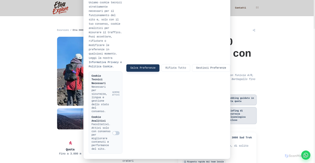 Security scan screenshot of https://etna-explore.pages.dev/it/escursioni/etna-3000-sud-funivia-escursione/