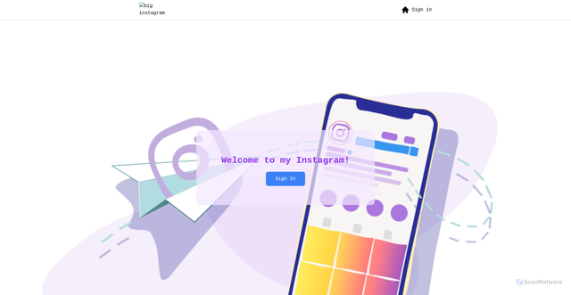 Security scan screenshot of https://www.instagram-clone-mauve-beta.vercel.app/