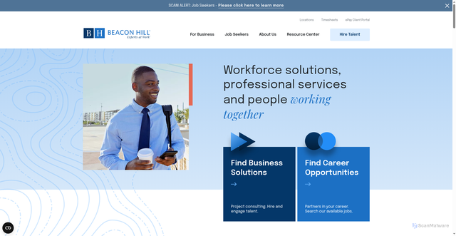 Security scan screenshot of https://bhsg.com